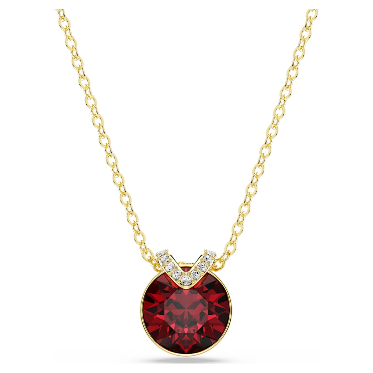 Dije color rojo y dorado