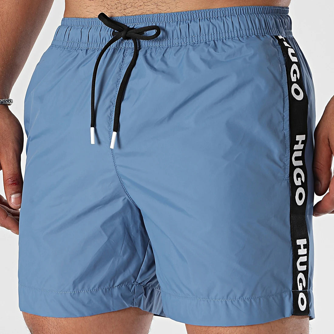Pantaloneta de baño de hombre color azul