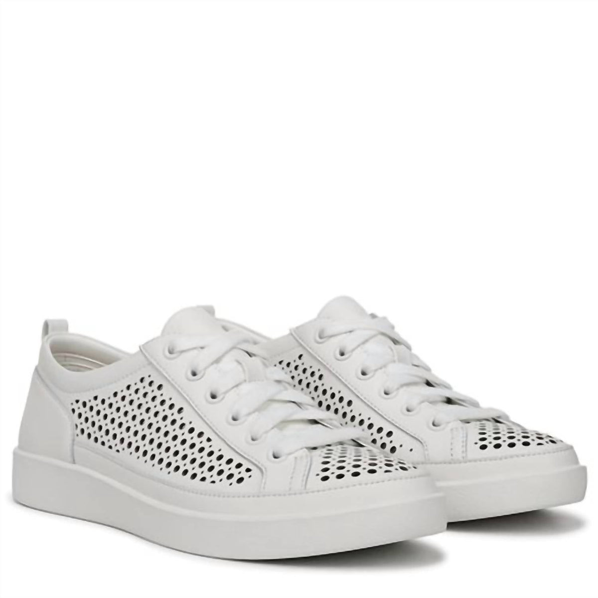 Tenis de mujer con cordones color blanco