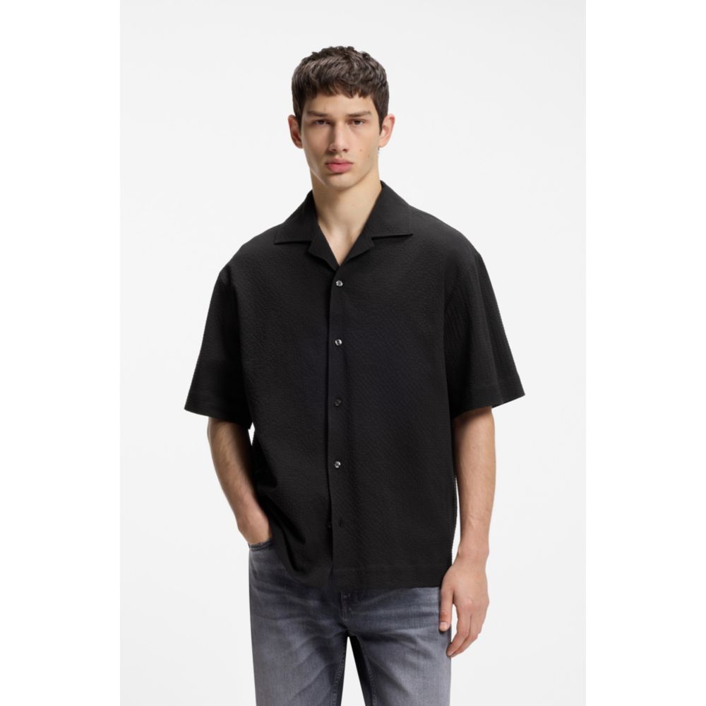 Camisa de algodón de corte amplio