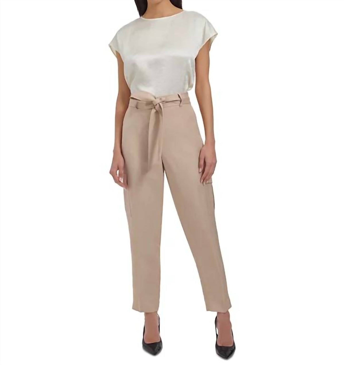 Pantalón de mezcla de lino