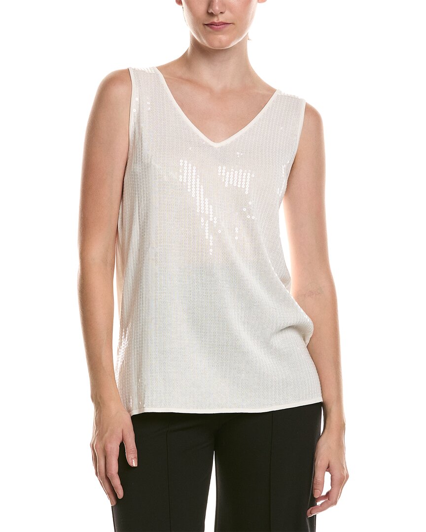 Camiseta sin mangas con cuello en V