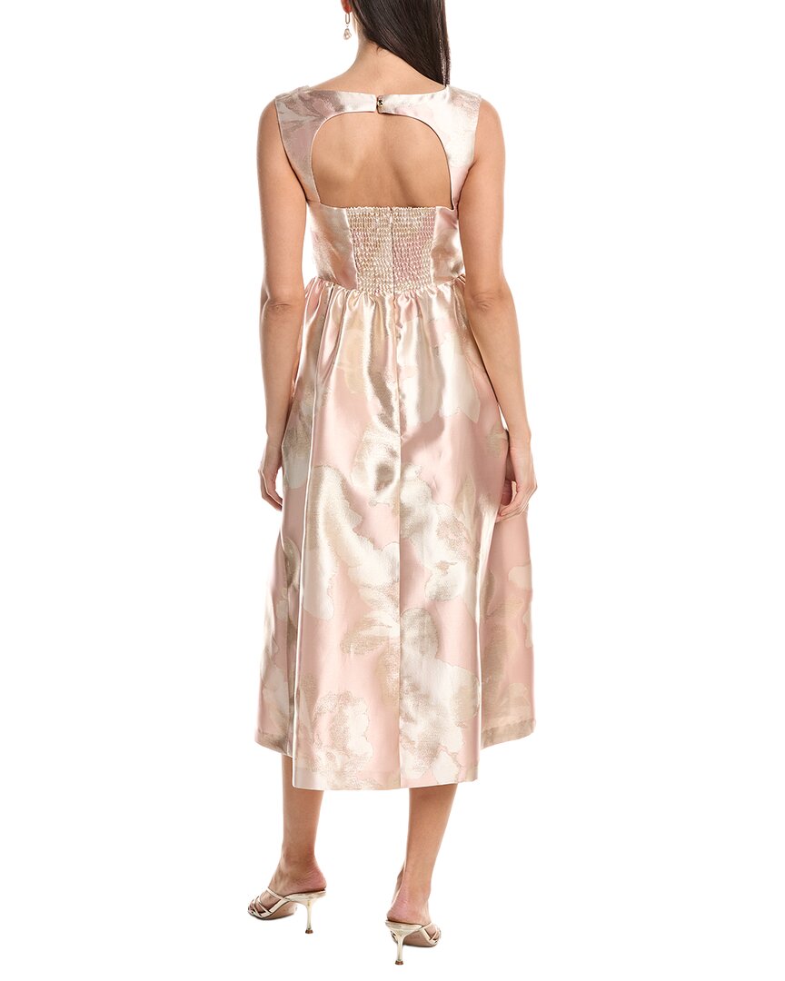 Vestido midi con escote cuadrado con espalda descubierta