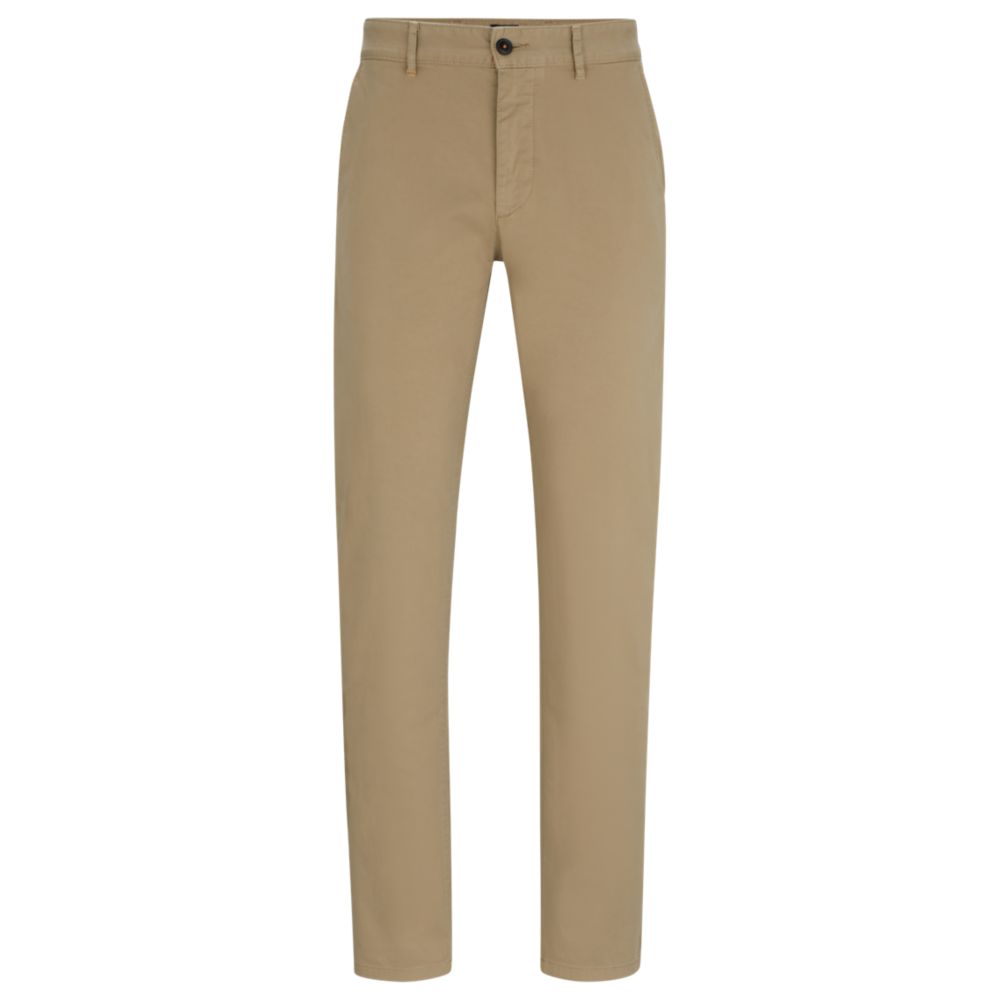 Pantalón de algodón de corte ajustado