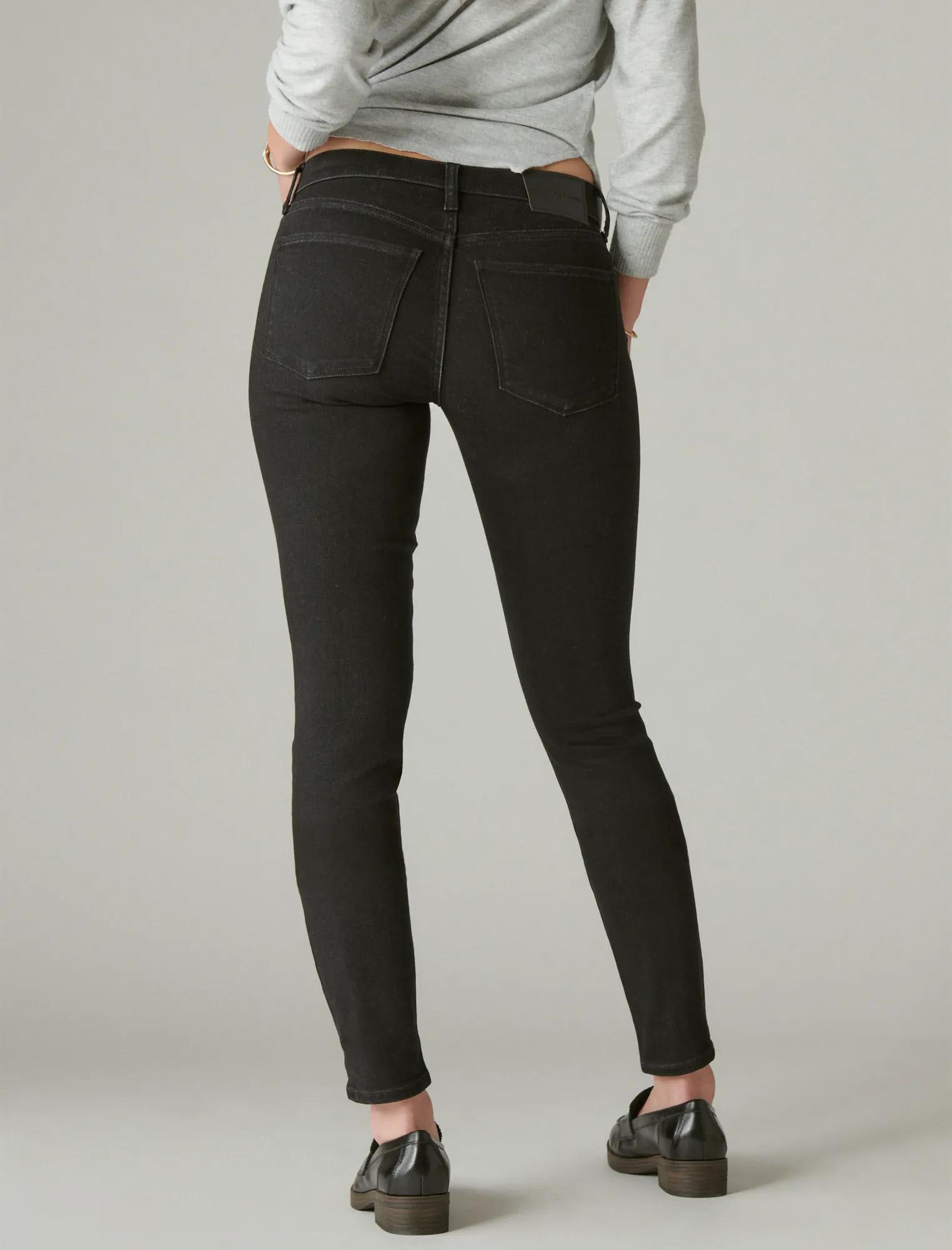 Pantalón de mujer de corte ajustado de tiro medio