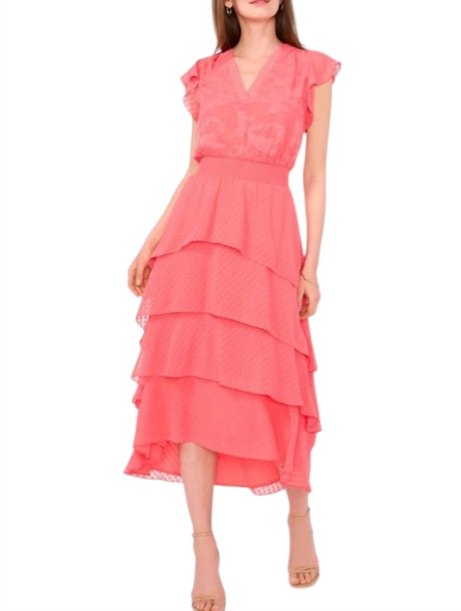 Vestido de gasa largo