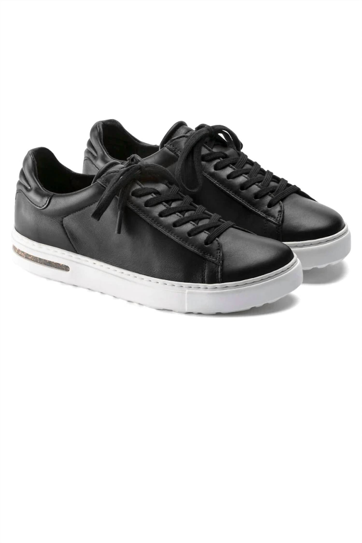 Tenis de mujer de cuero color negro