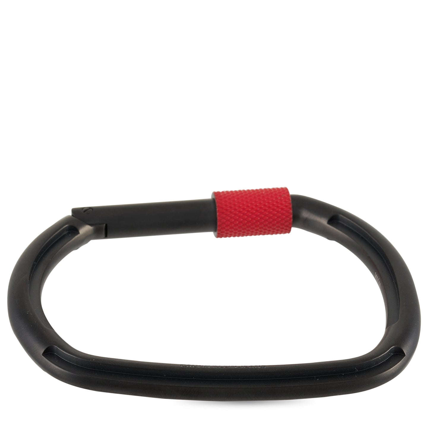 Pulsera de acero inoxidable color negro y rojo