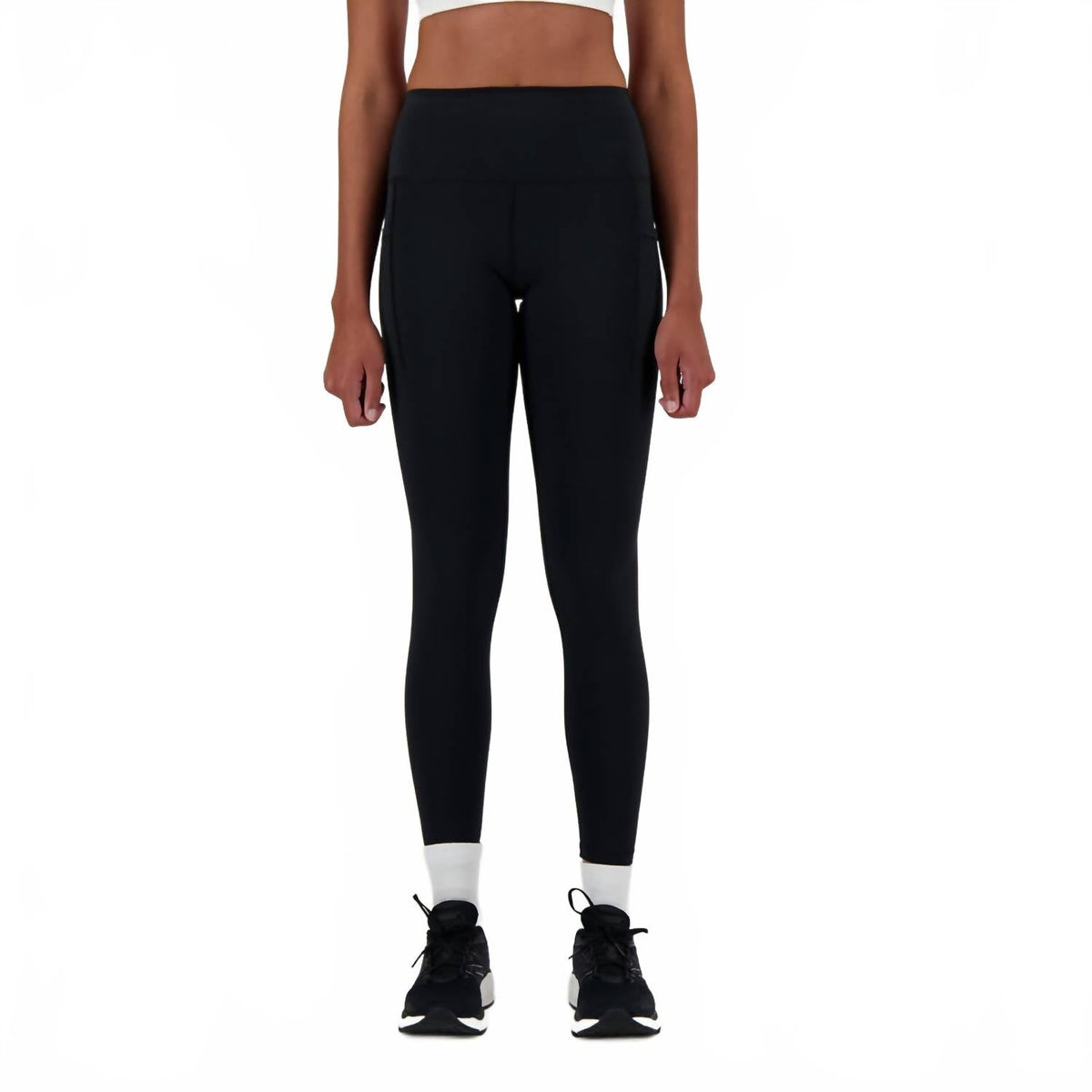 Leggings de tiro alto color negro