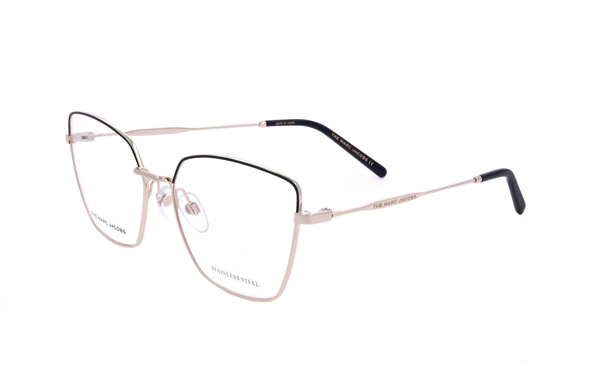 Gafas 56 mm color negro y dorado