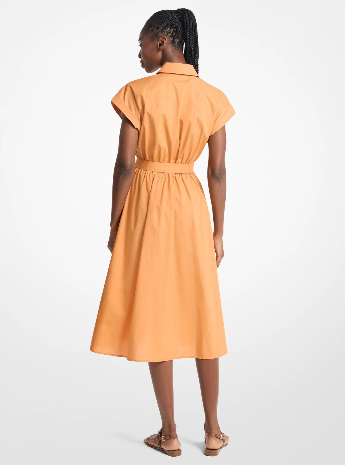 Vestido de algodón midi