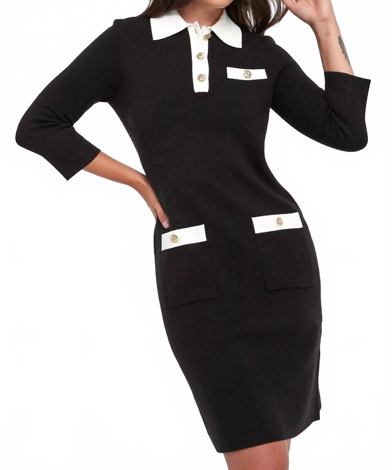 Vestido corto color negro