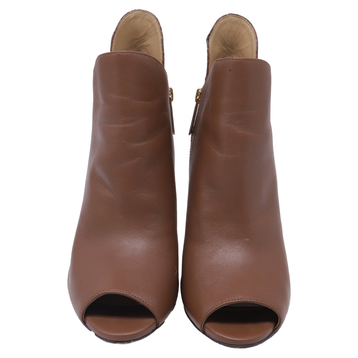 Botas de cuero color café