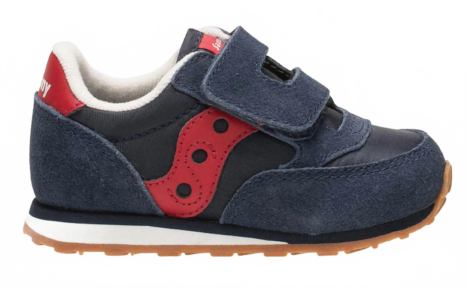 Tenis infantil color azul marino y rojo