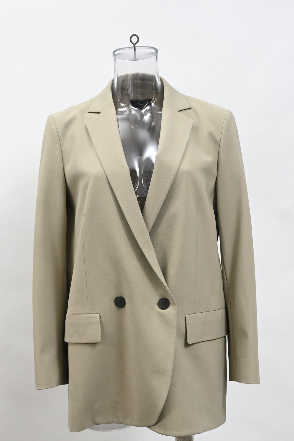 Blazer de lana color verde