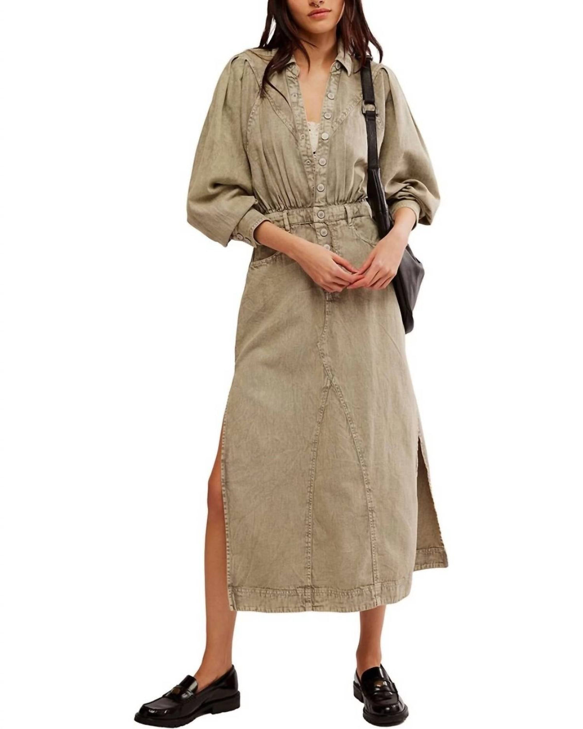 Vestido de mezclilla midi