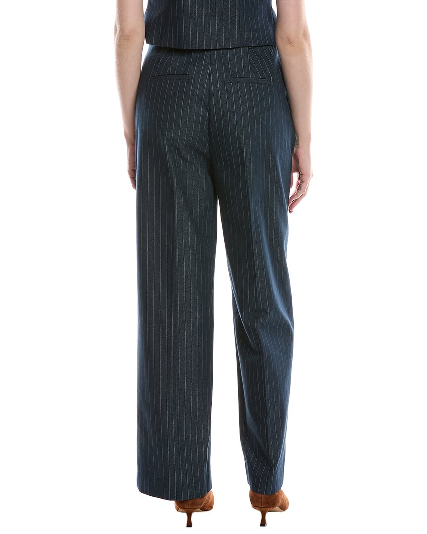 Pantalón de pierna ancha de tiro alto con pliegues