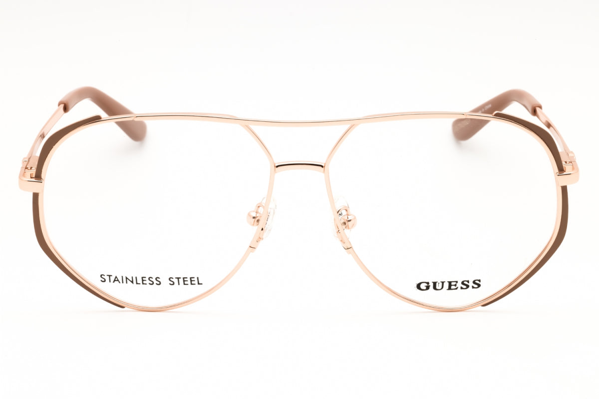 Gafas 57 mm color oro rosa y beige