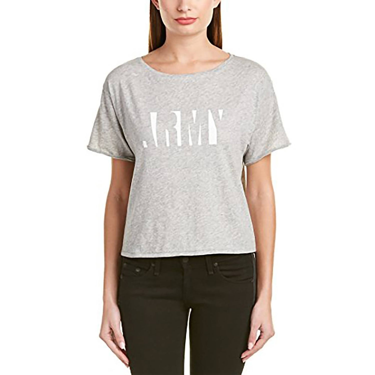 Camiseta de mujer con estampado color gris