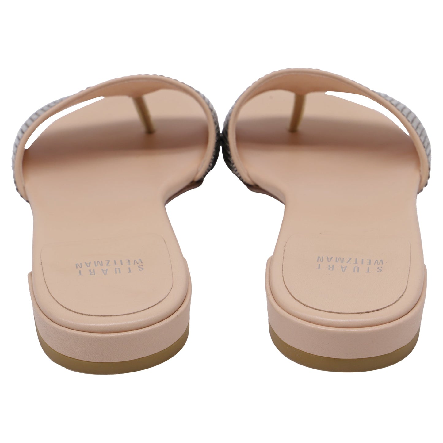 Sandalias de cuero color plateado