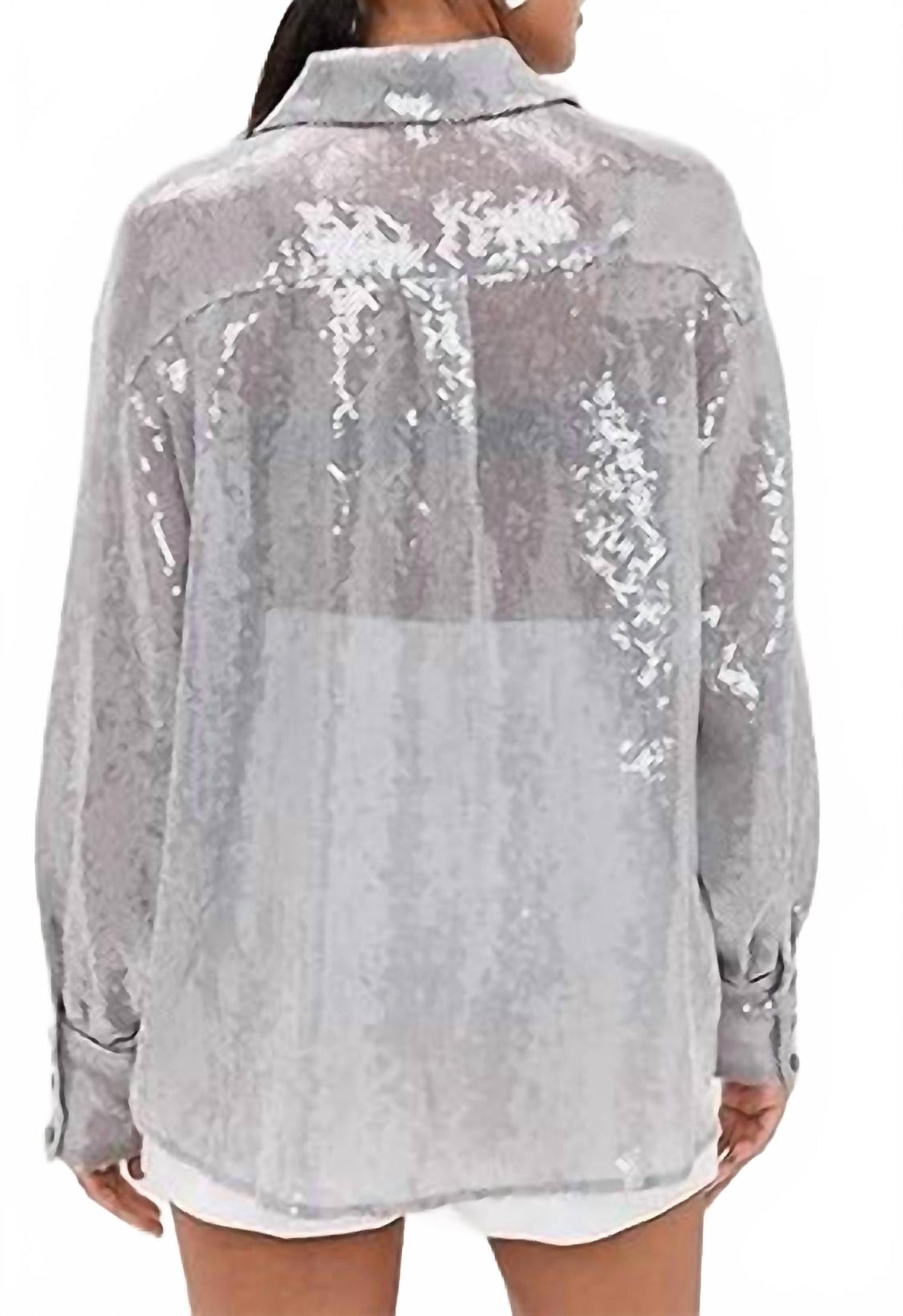 Camisa color plateado