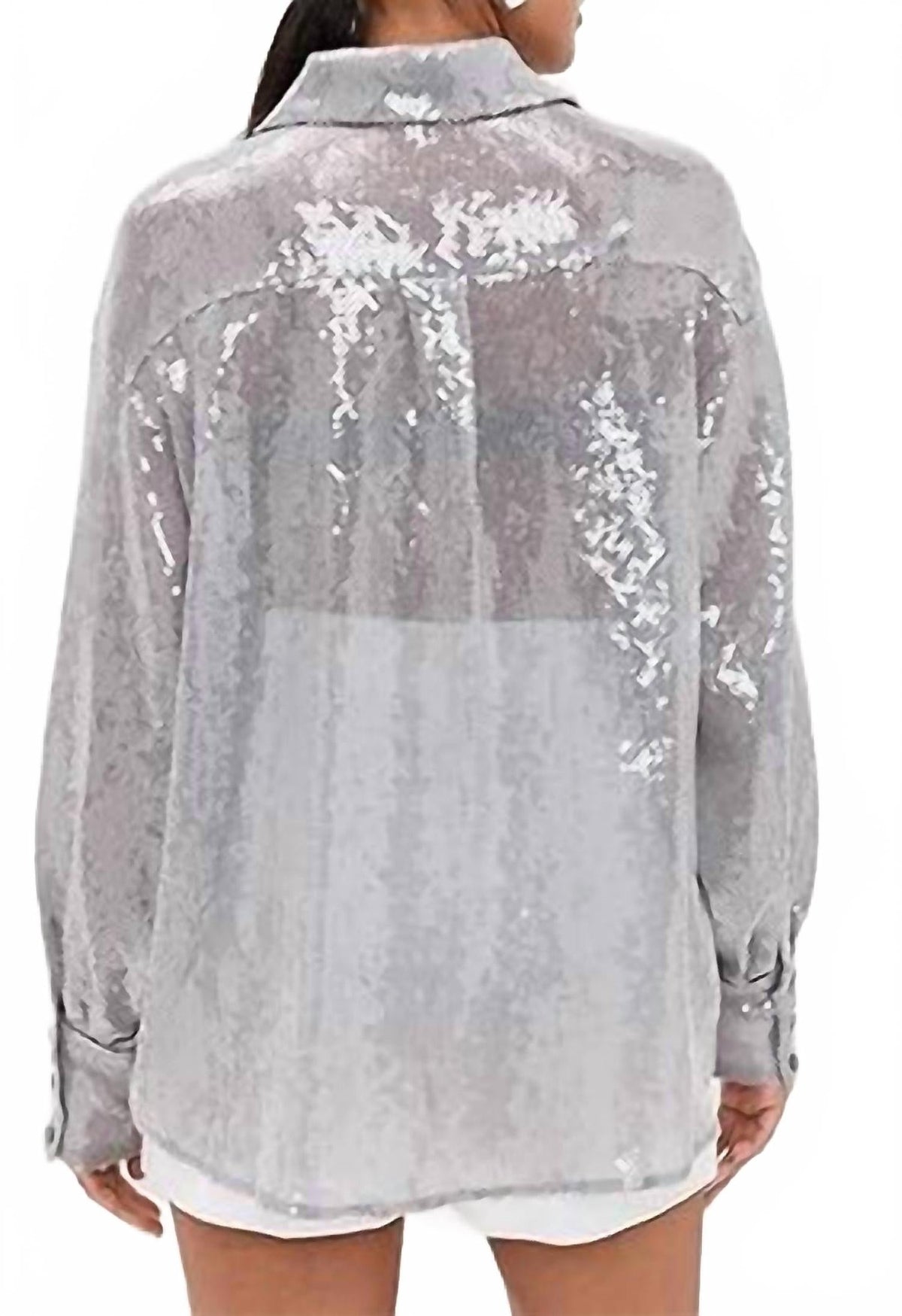 Camisa color plateado