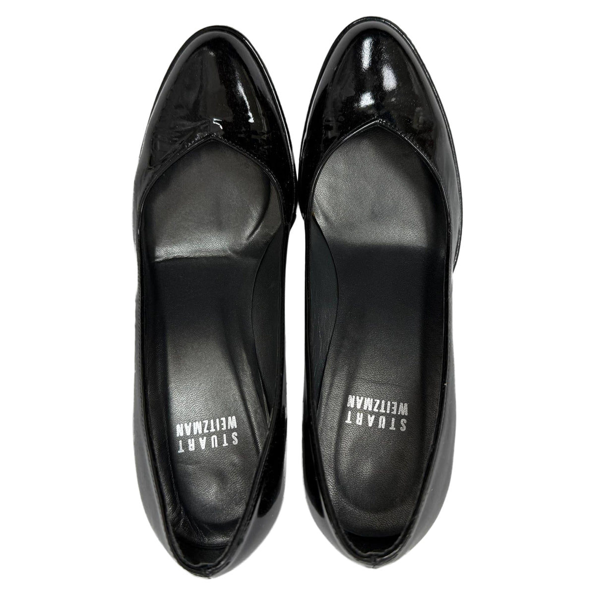Tacones de cuero color negro
