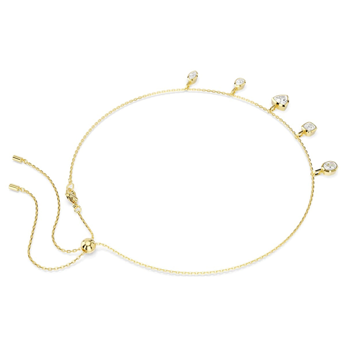 Collar color blanco y dorado