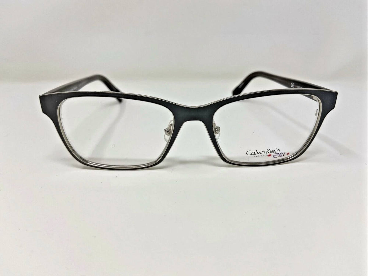 Montura para gafas de hombre color gris y plateado