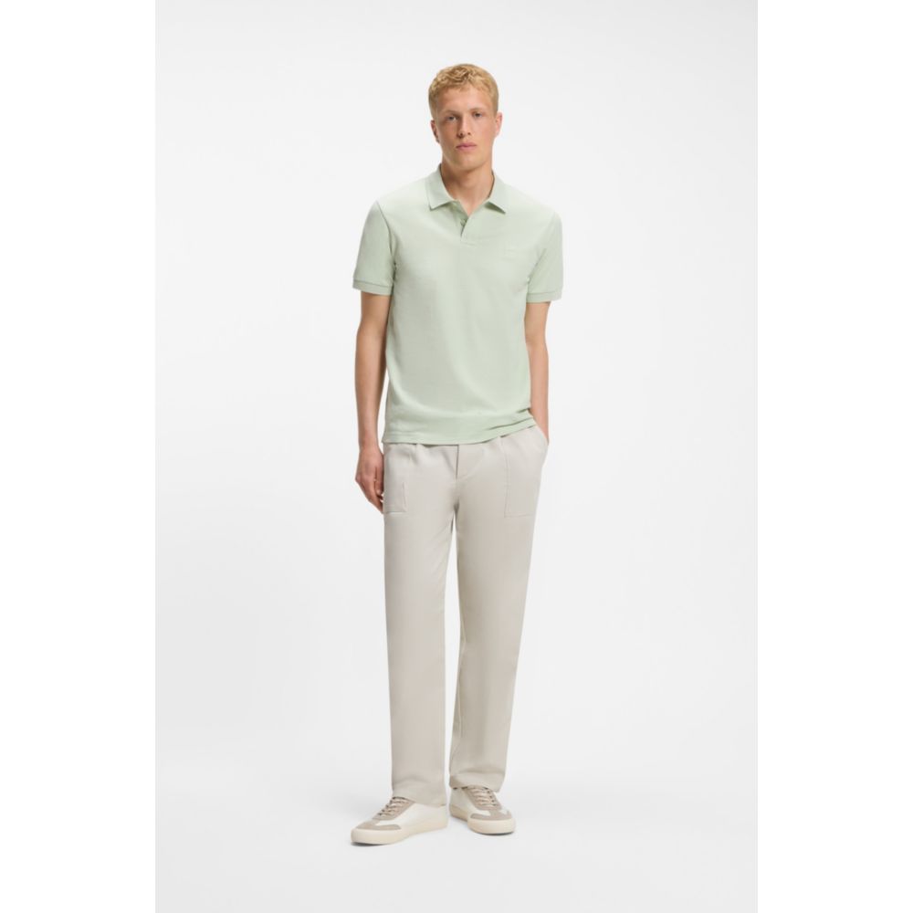 Polo de algodón de corte ajustado