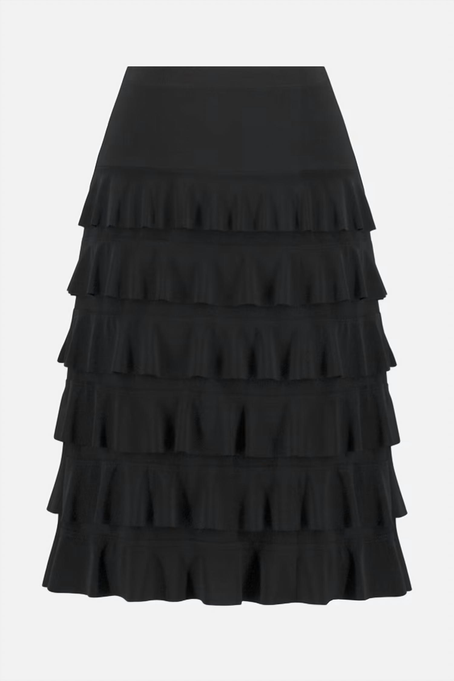 Falda con boleros color negro