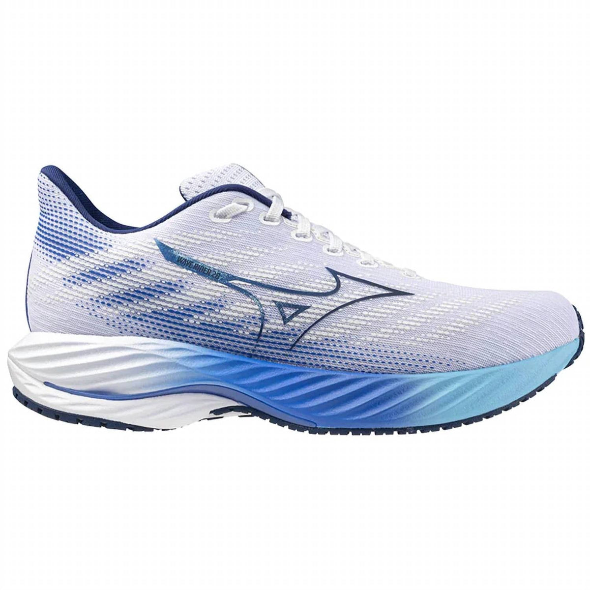 Zapatos de hombre color blanco y azul