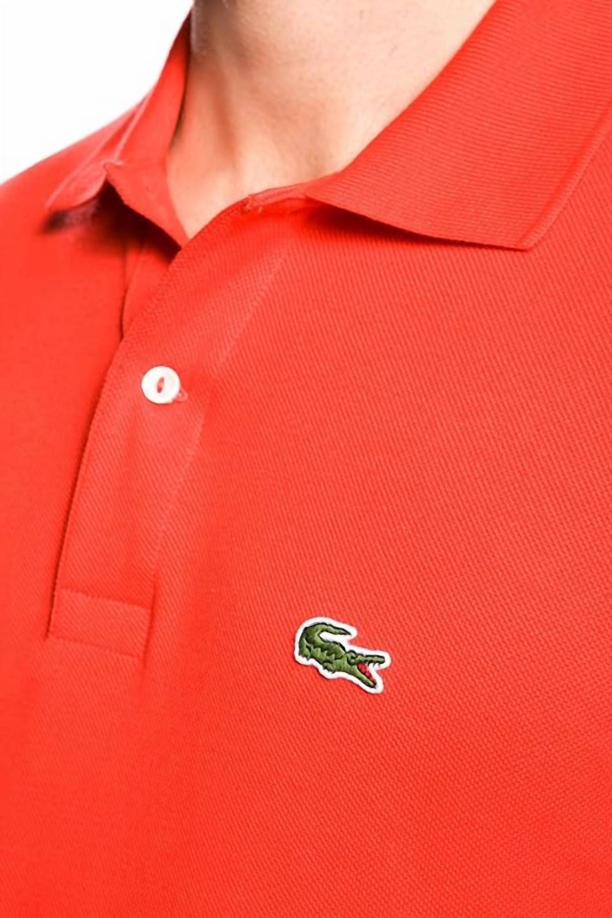 Polo de manga corta color rojo