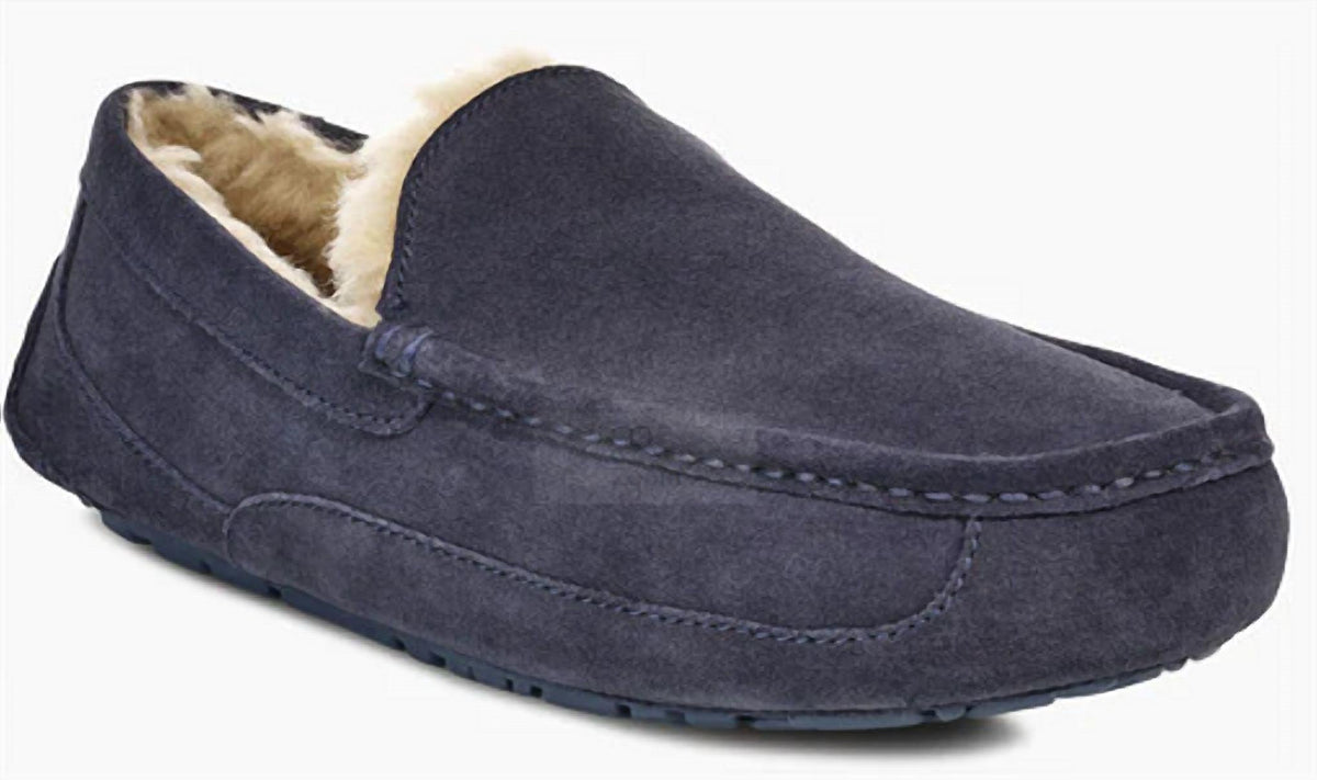 Pantuflas de hombre color azul marino