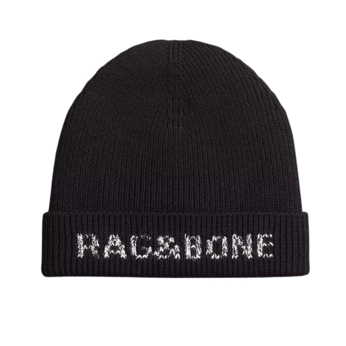 Gorro tejido de mujer color negro