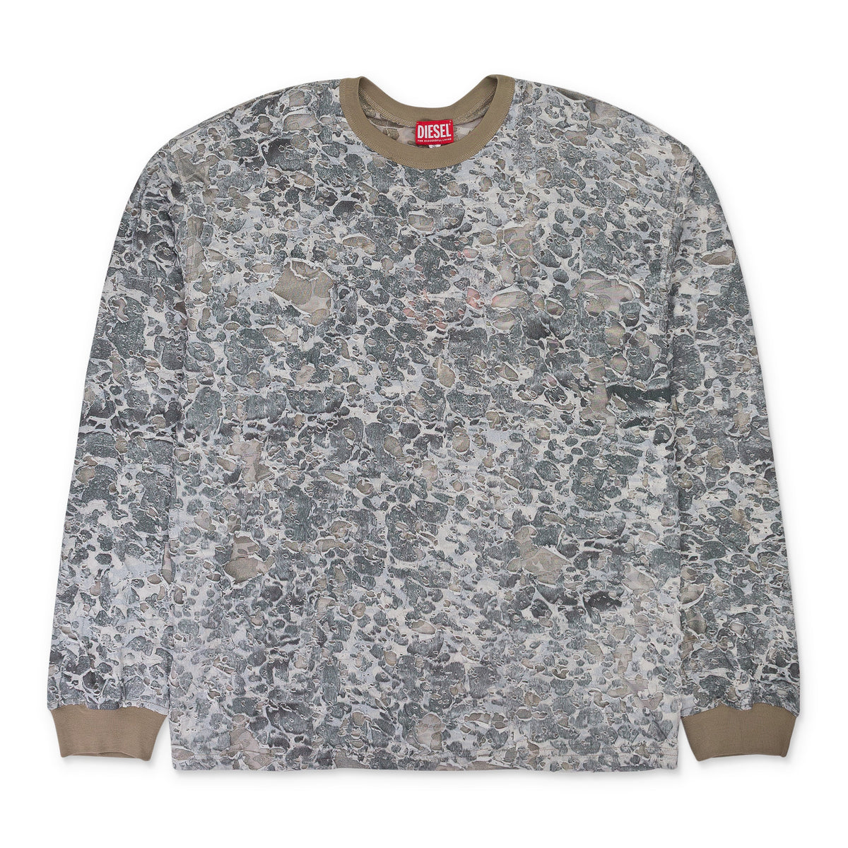 Camiseta de manga larga color beige