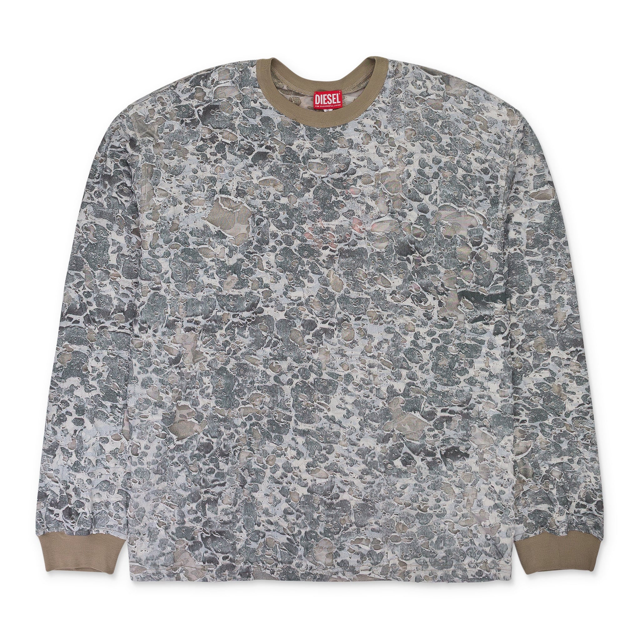 Camiseta de manga larga color beige
