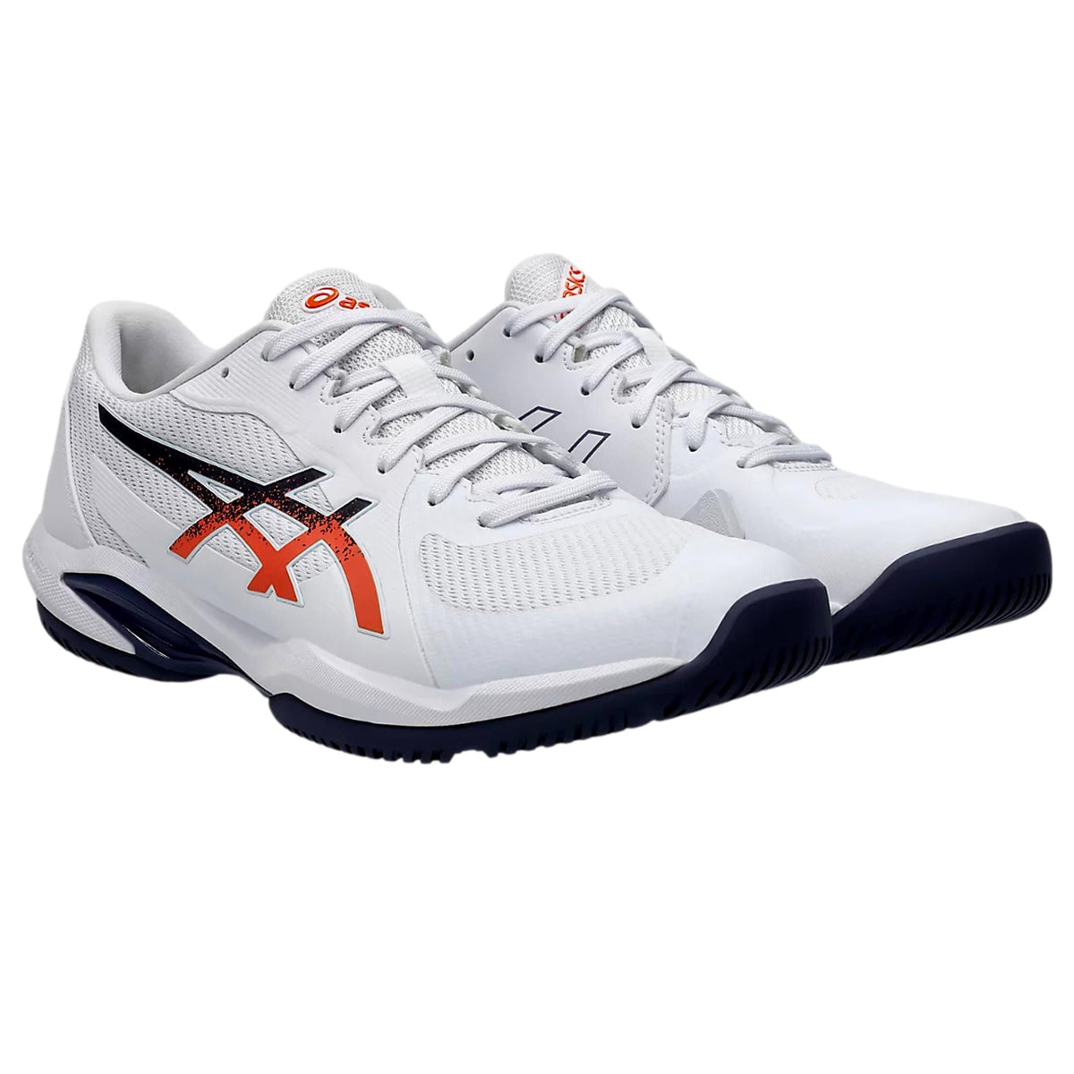Calzado de hombre color blanco y naranja