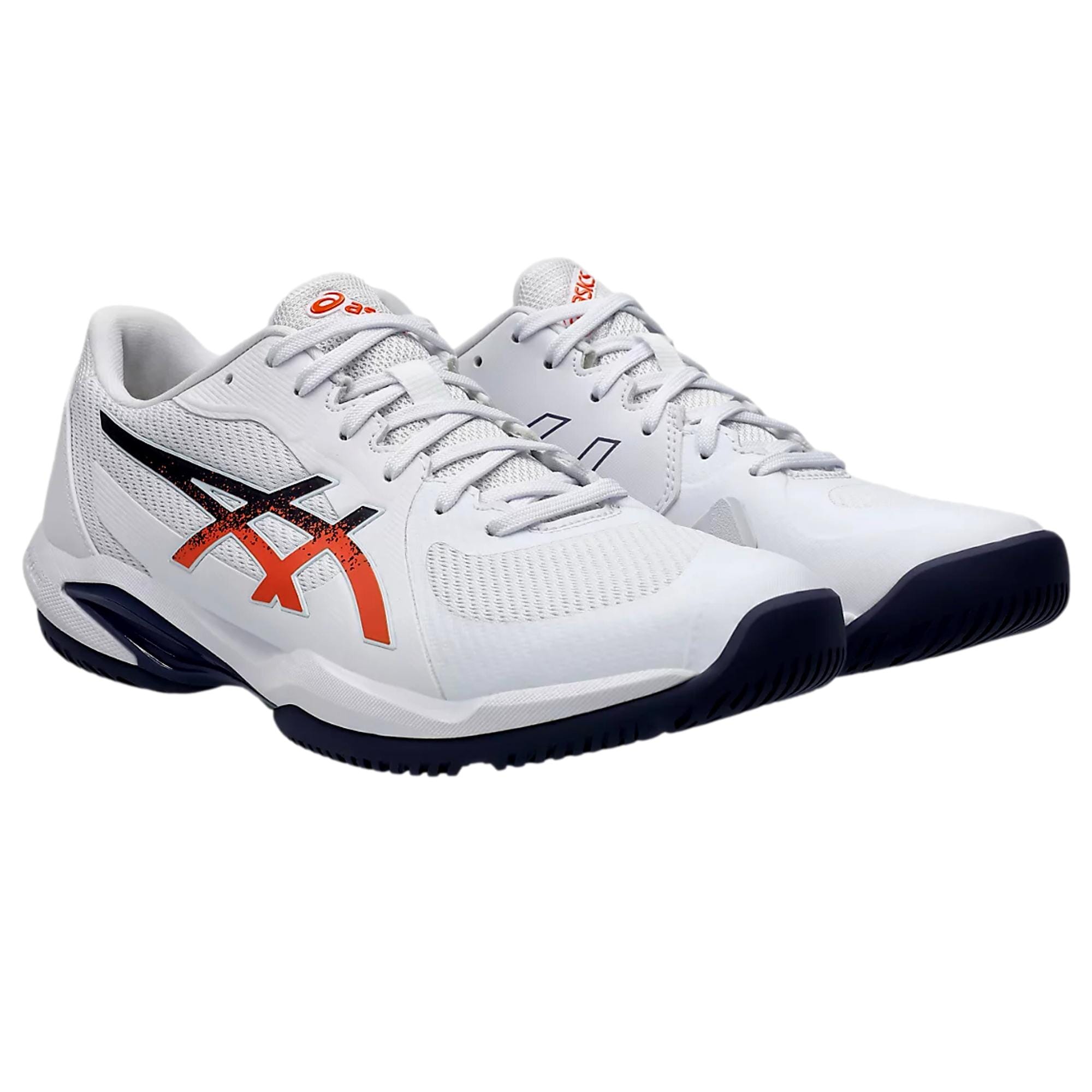 Calzado de hombre color blanco y naranja