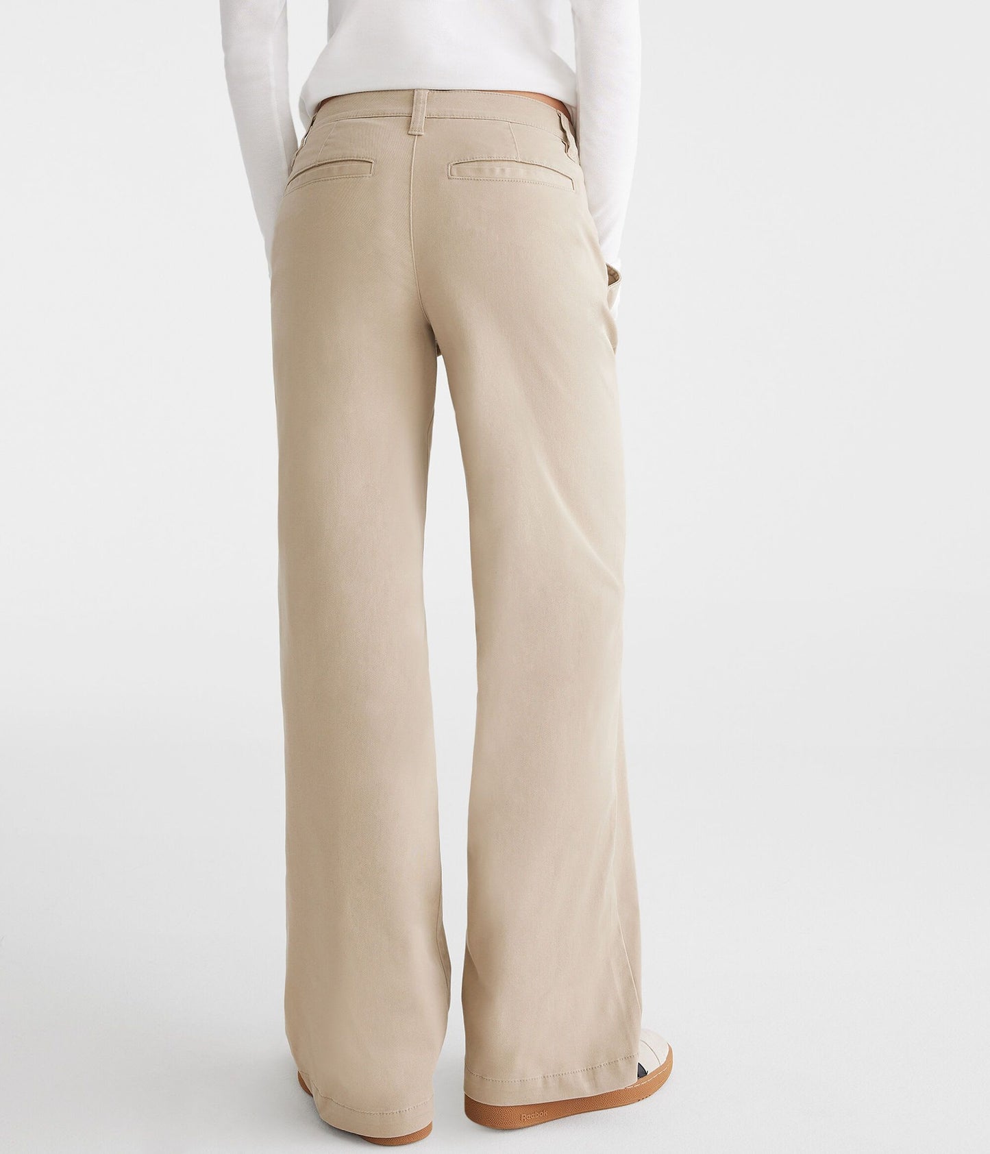 Pantalón de pierna ancha de tiro bajo