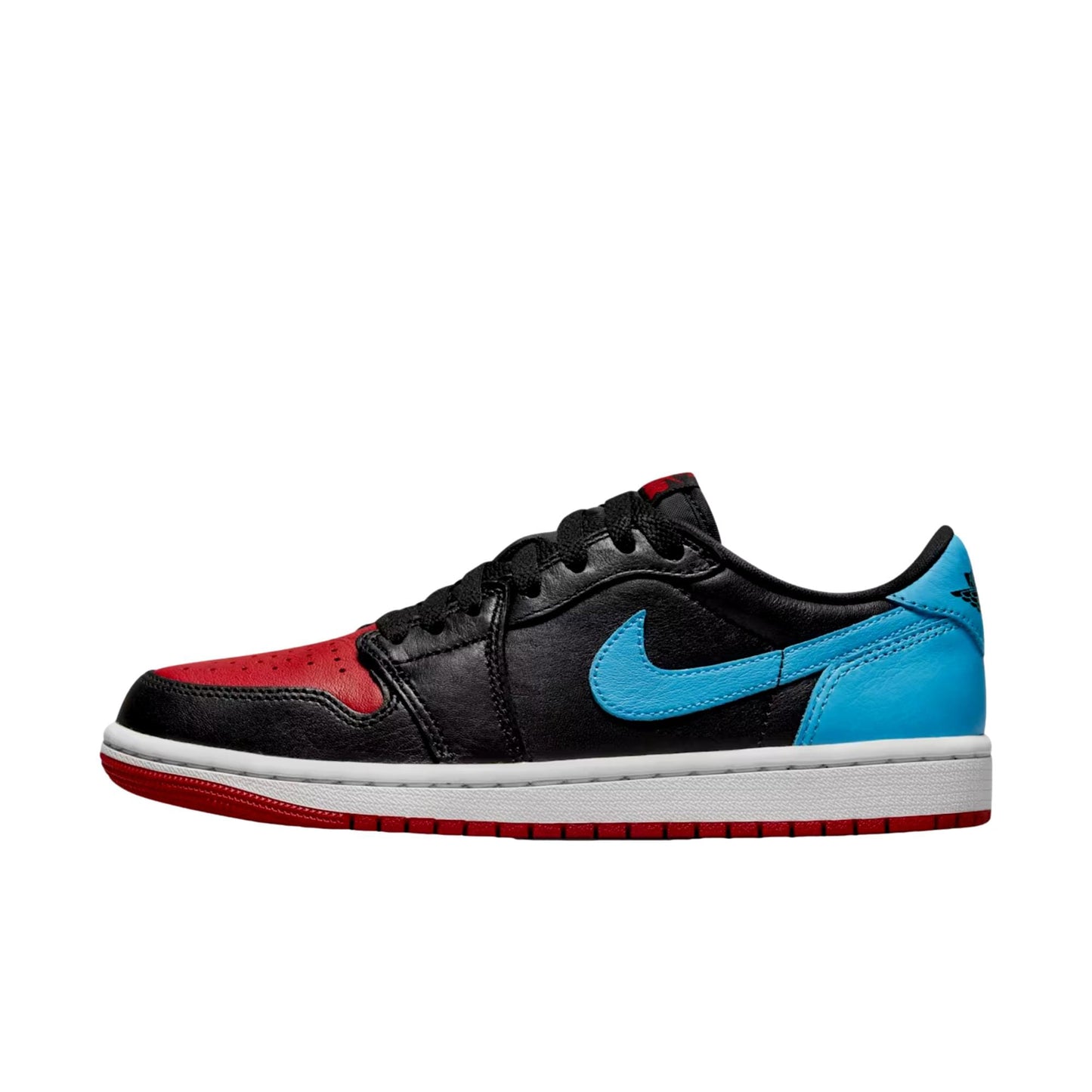 Nike Air Jordan 1 Retro Low OG Black / Dark Powder Blue / GYM Red  CZ0775-046 Mujer