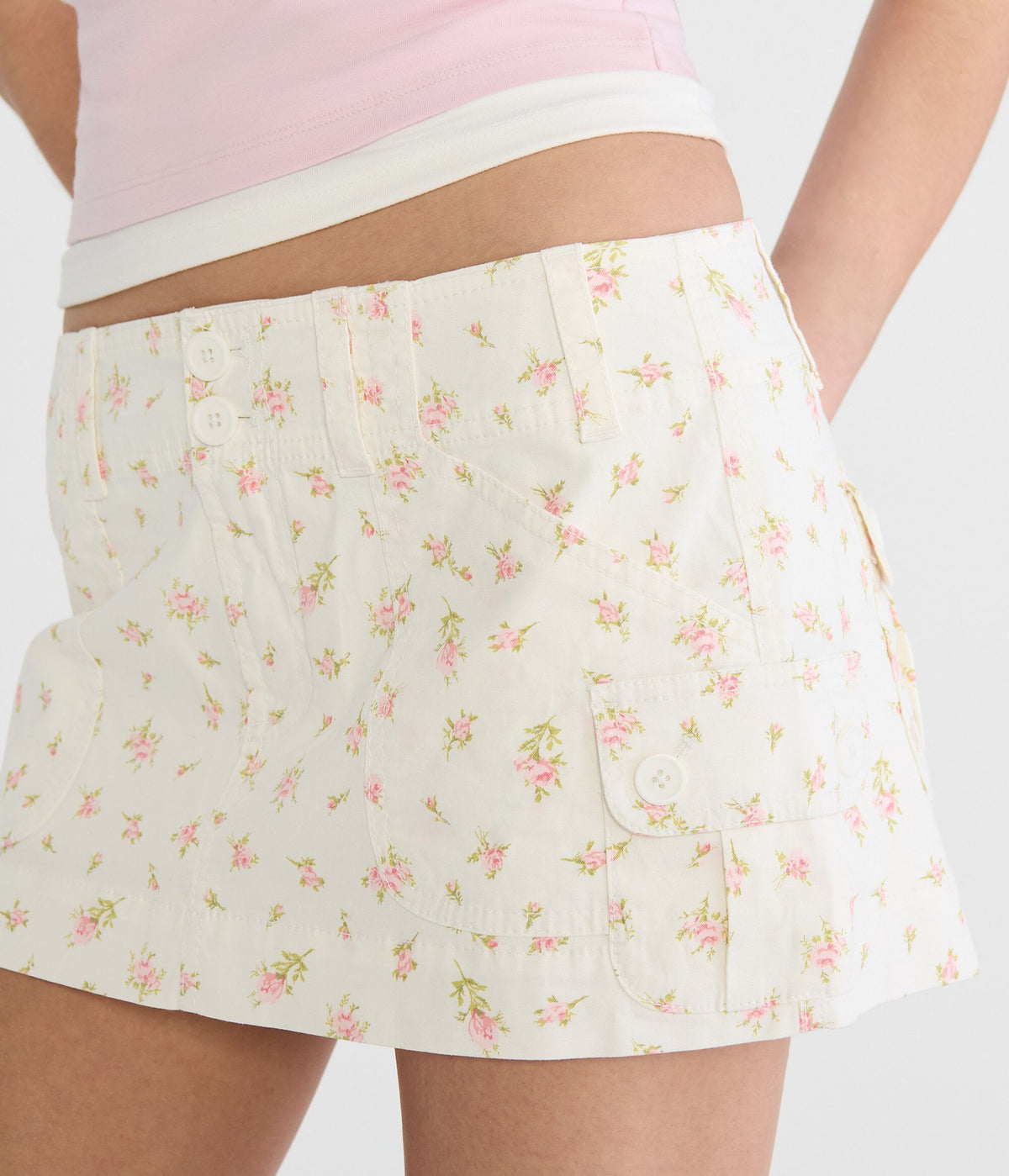 Falda corta de tiro bajo
