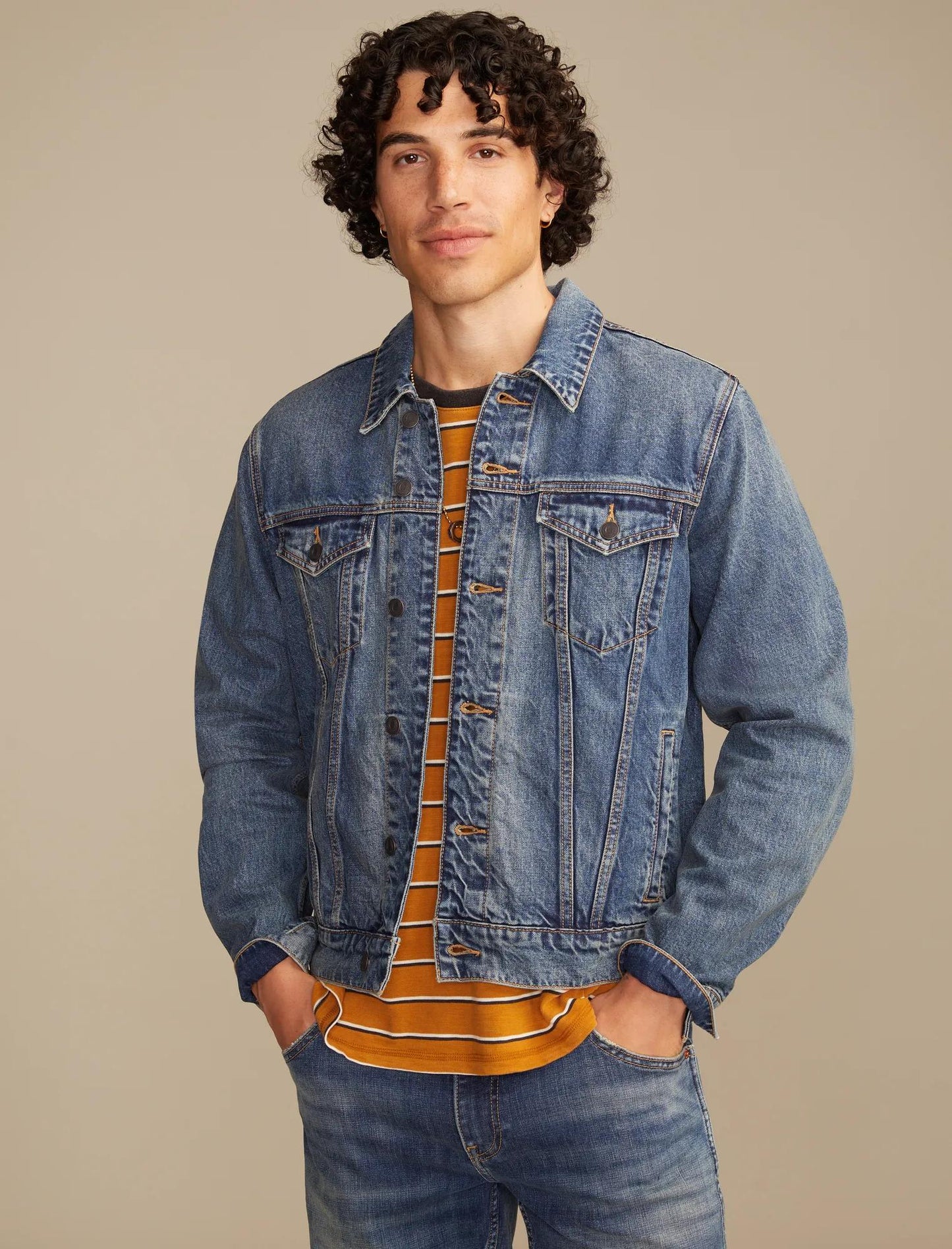 Chaqueta de hombre de mezclilla