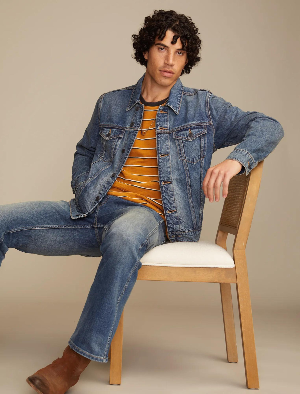Chaqueta de hombre de mezclilla