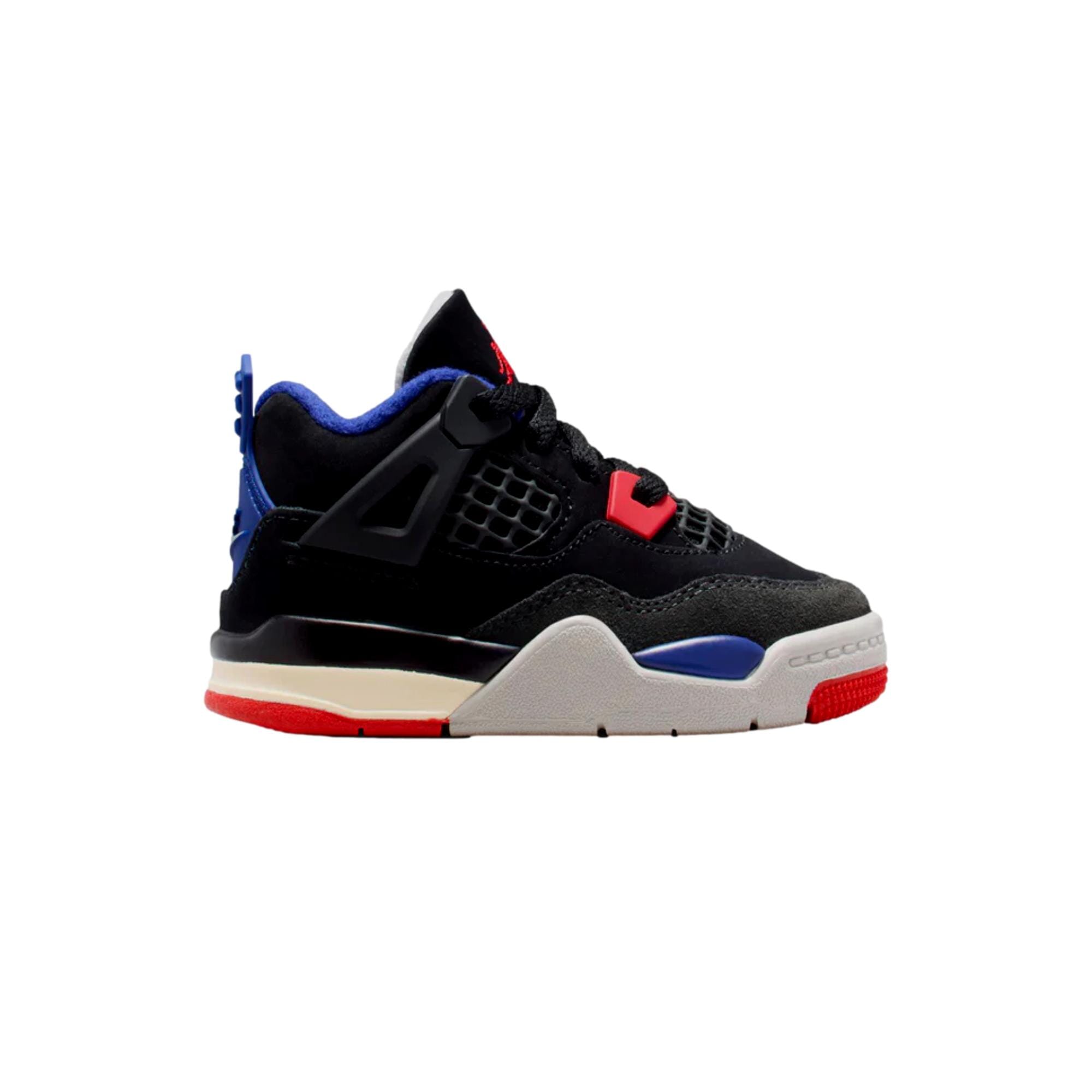 Nike Jordan 4 Retro OG Black / Fire Red - Deep Royal Blue  IB4387-003 Infante