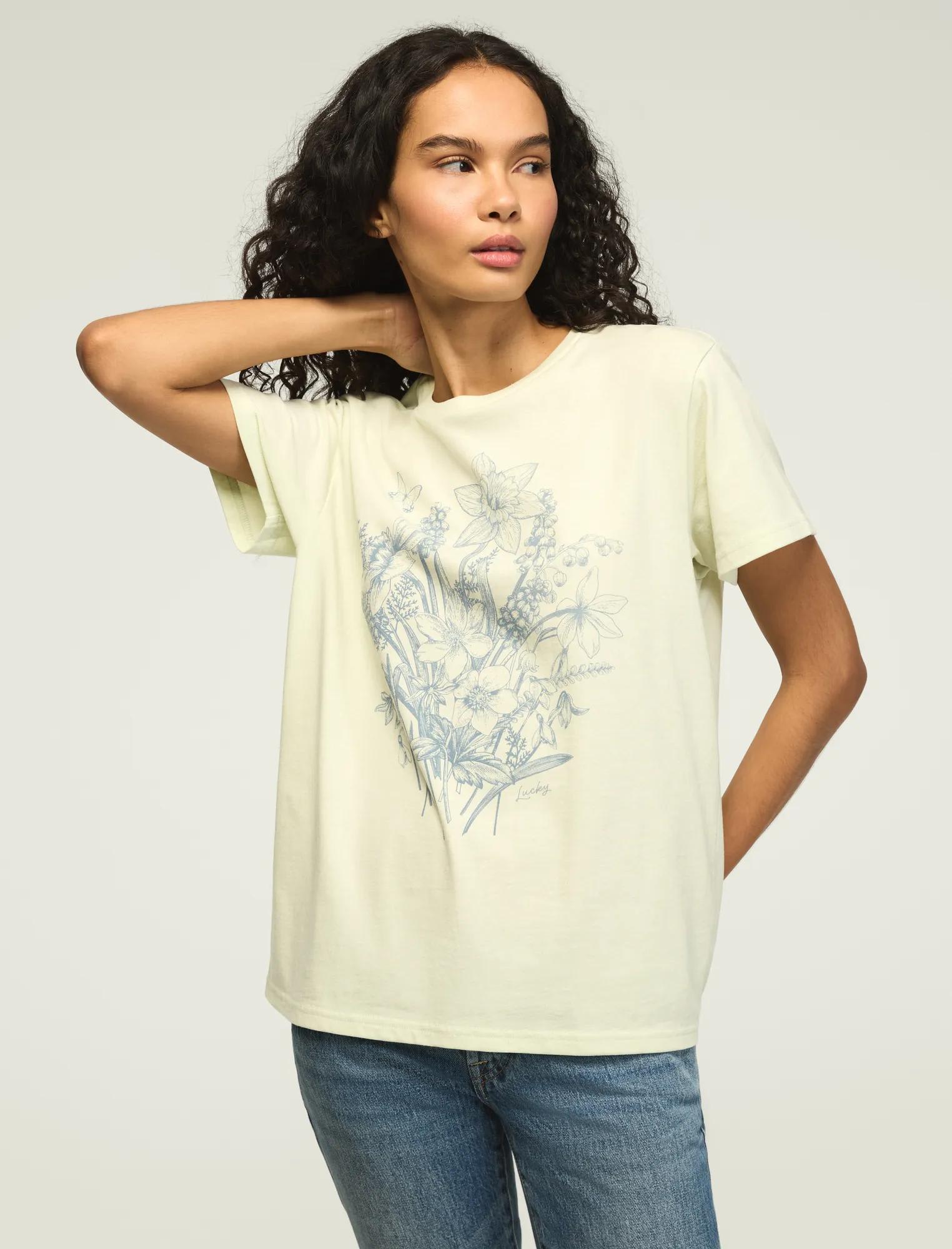 Prenda de mujer con estampado floral