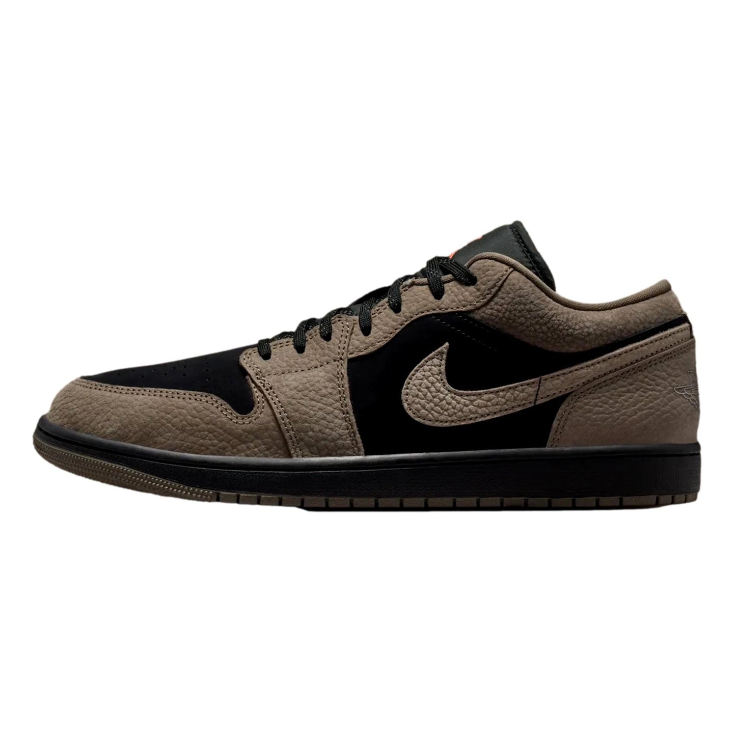 Nike Air Jordan 1 Low SE Black / Olive Grey - Light Wild Mango  IB7109-005 Hombre