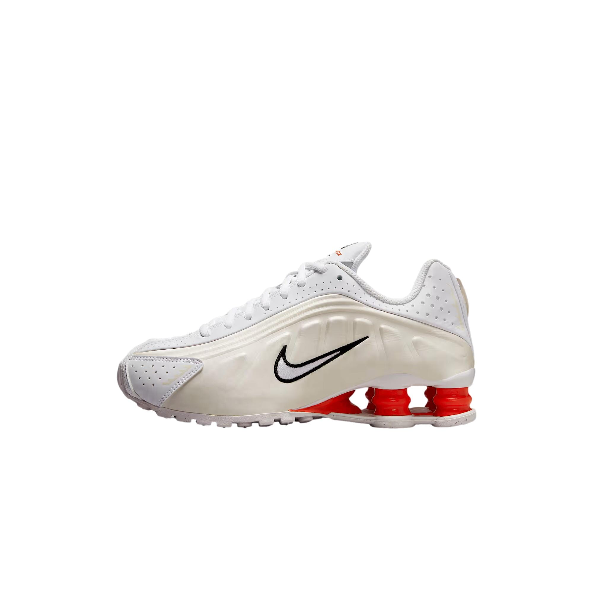 Nike Shox R4 White / White - Phantom  CW2626-102 Escolar