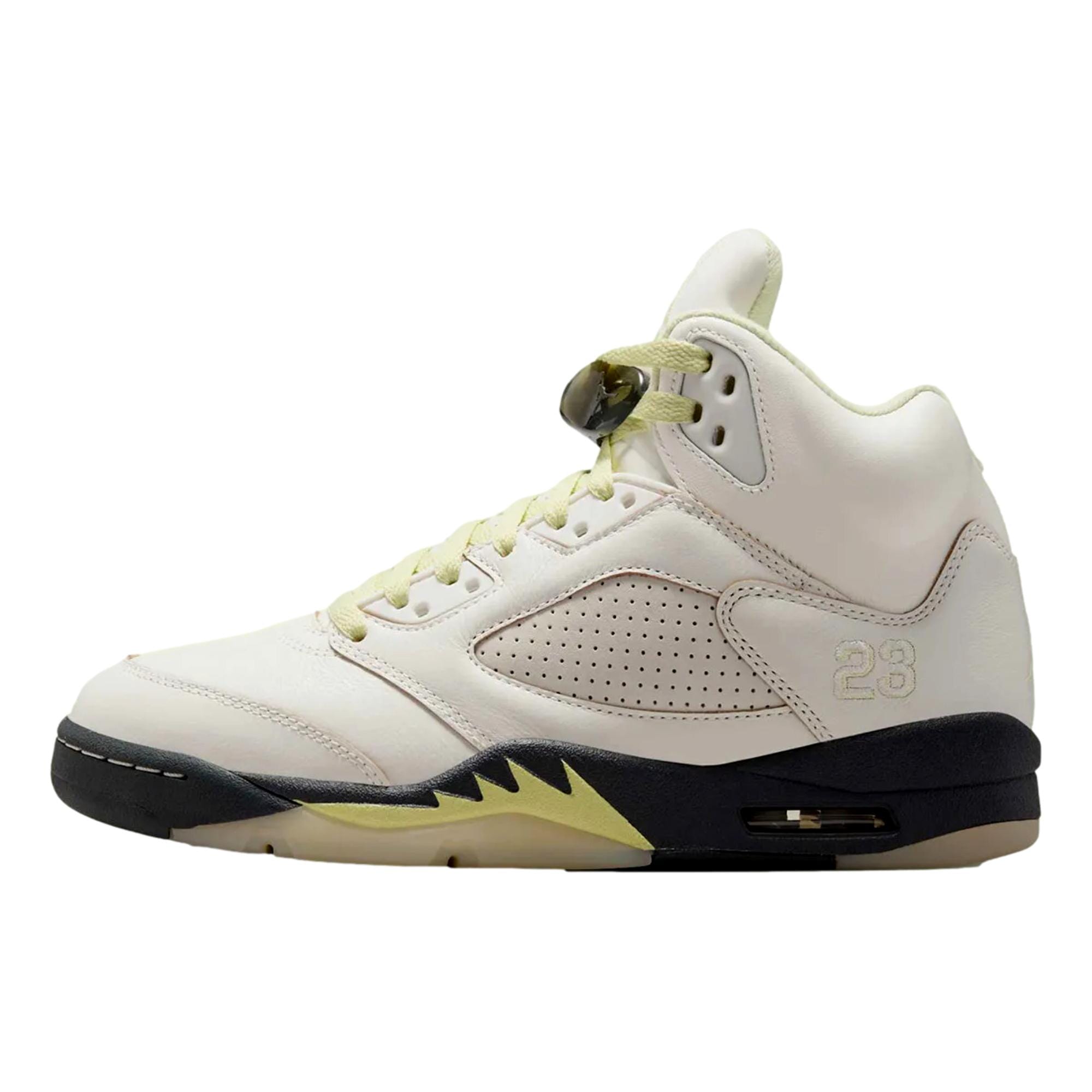 Nike Air Jordan 5 Retro Sail / Luminous Green - Anthracite  IM7592-130 Mujer