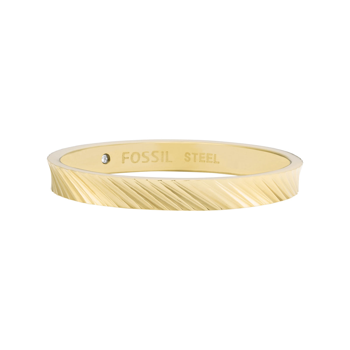 Anillo de mujer de acero inoxidable color dorado